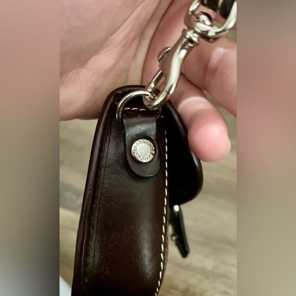 Dooney and Bourke Wristlet Bag Coin Purse Logo Designer Buckle Snap D & B - Picture 8 of 11